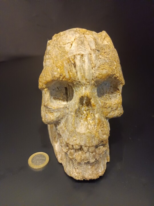CRÂNE EN QUARTZ 雕塑, 5.3x7.1 in