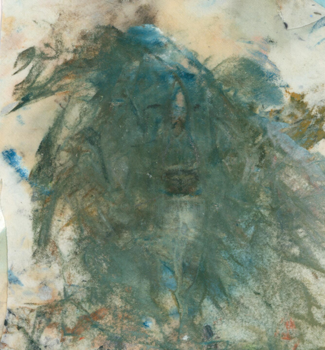 Painting titled "Indian Chanting" by Jim Fischer, Original Artwork, Oil