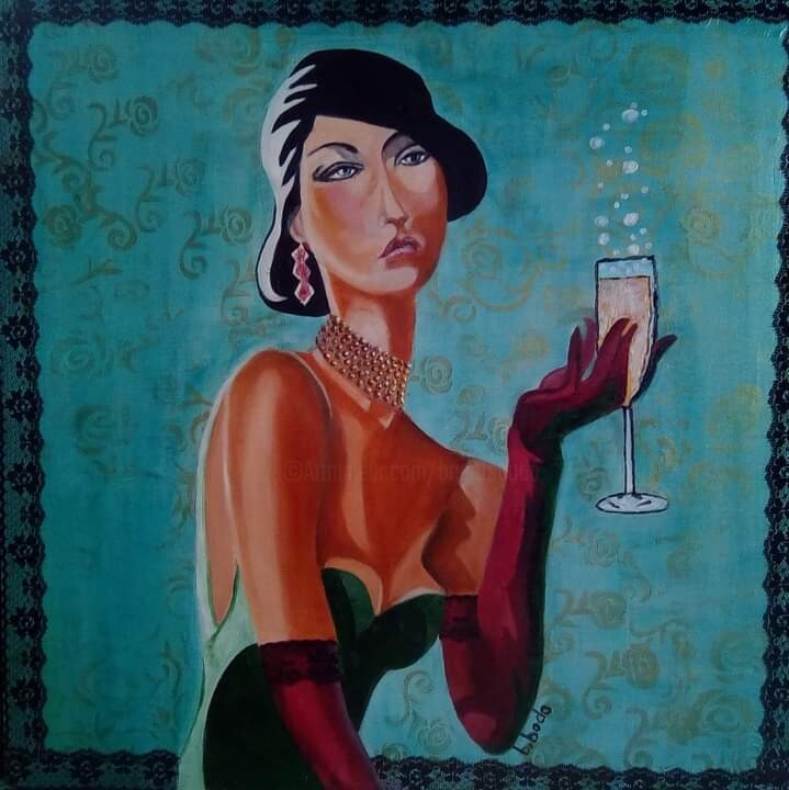 A votre santé 2 绘画, 19.7x19.7 in