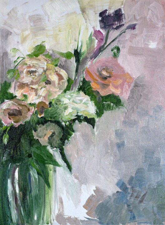 Romantic bouquet 绘画, 23.6x17.7 in