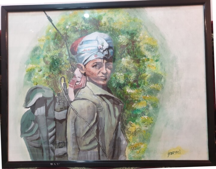 La combattante 绘画, 19.7x23.6 in