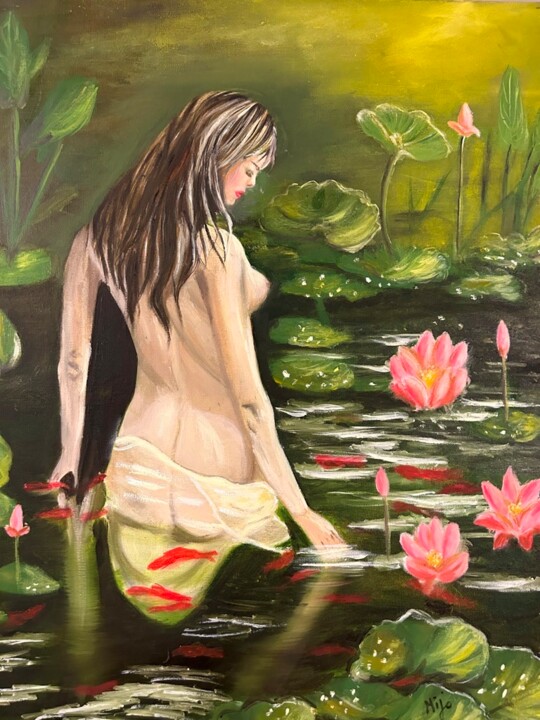 La Mare 绘画, 21.7x18.1 in