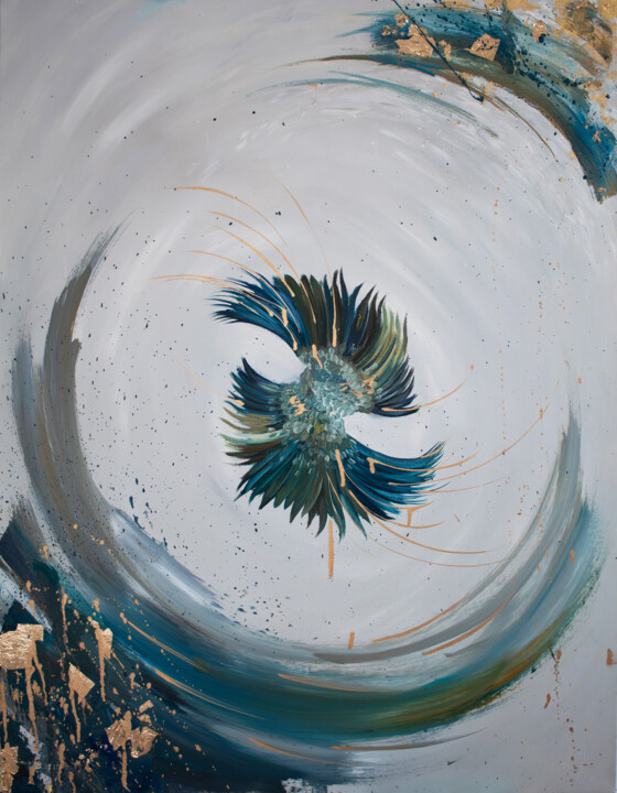 Sobre-voar 绘画, 35.4x27.6 in