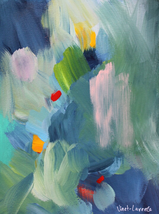 Suspended time 绘画, 12x9 in