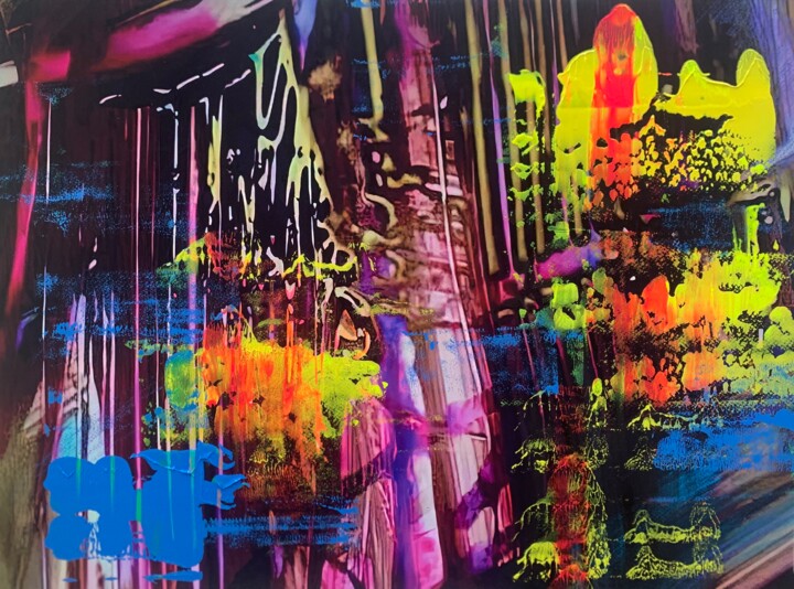 流光溢彩-1 A Kaleidoscope of Colors-1 绘画, 21.7x29.5 in