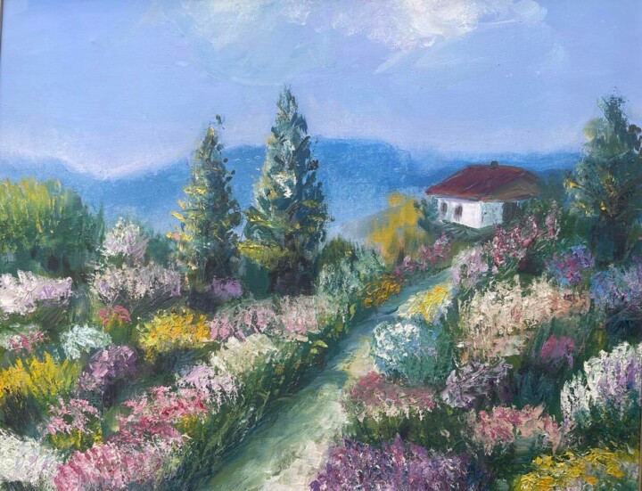 Father's house 绘画, 23.6x27.6 in