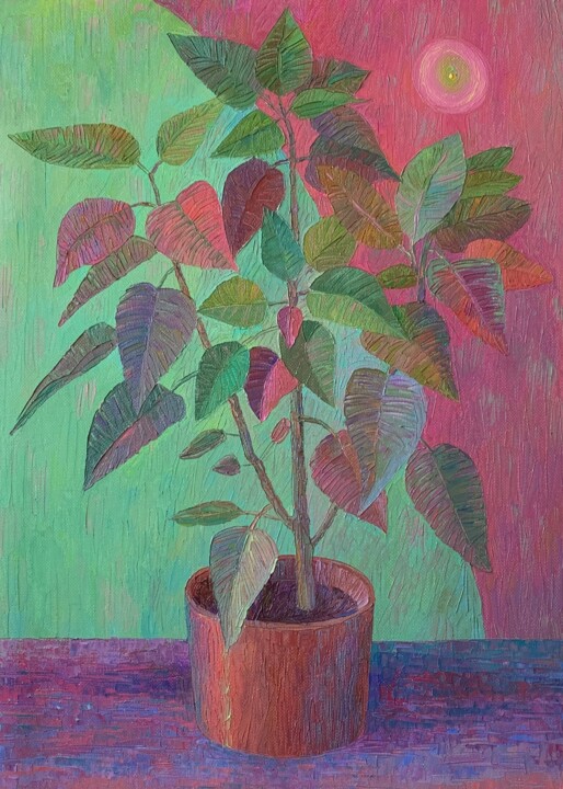 Green Moon Tablo, 18,1x13 in