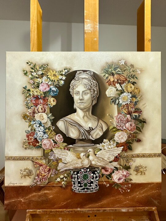 Empress of Harmony 绘画, 27.6x27.6 in