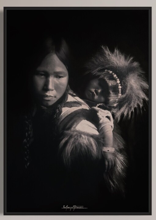 Drawing titled "« Saki »" by Marine Tassou, Original Artwork, Pastel