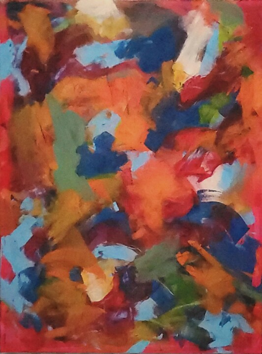 Riot 绘画, 40x30 in
