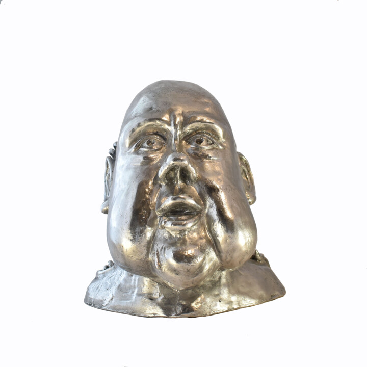 Sculpture titled "Gula" by Rommel Cristina, Original Artwork, Aluminium