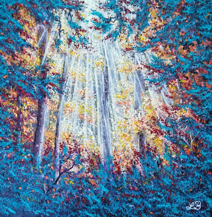 Peinture intitulée "Ici ou ailleurs" par Bruno Lemasson, Œuvre d'art originale, Huile