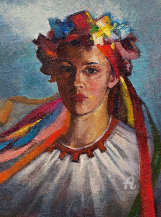 Blooming 绘画, 23.6x19.7 in