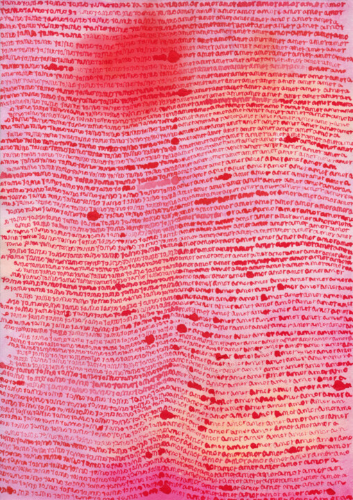 Love series _ Spanish 绘画, 11.7x8.3 in