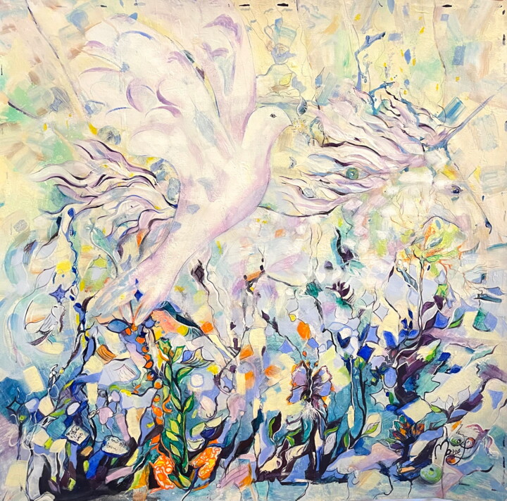 TERRE D AILES 绘画, 31.5x31.5 in