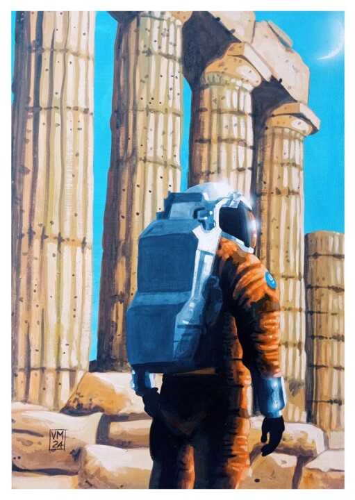 The Past 绘画, 27.6x19.7 in