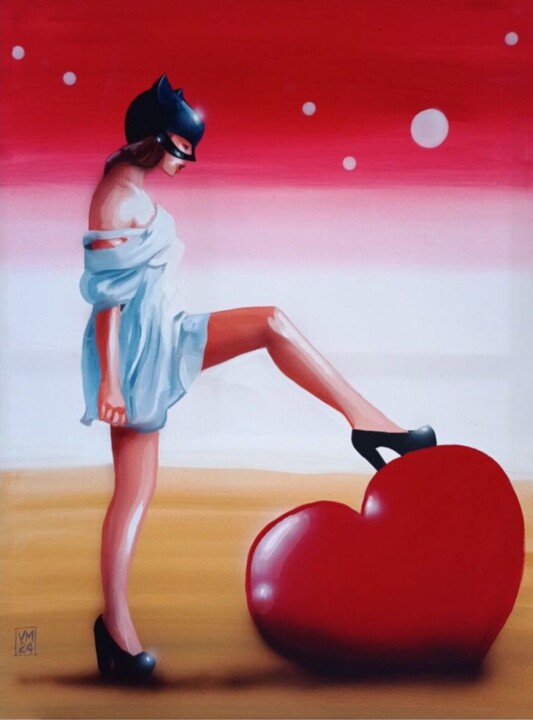 Cruel Love 绘画, 31.5x23.6 in