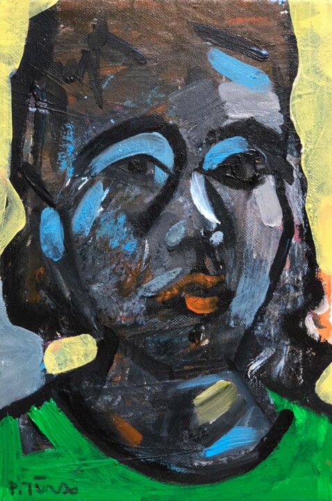 Portrait #3 绘画, 11.8x7.9 in