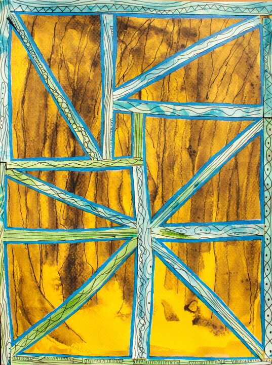 Peinture intitulée "M 08-24-8" par Philip Moreau, Œuvre d'art originale, Acrylique