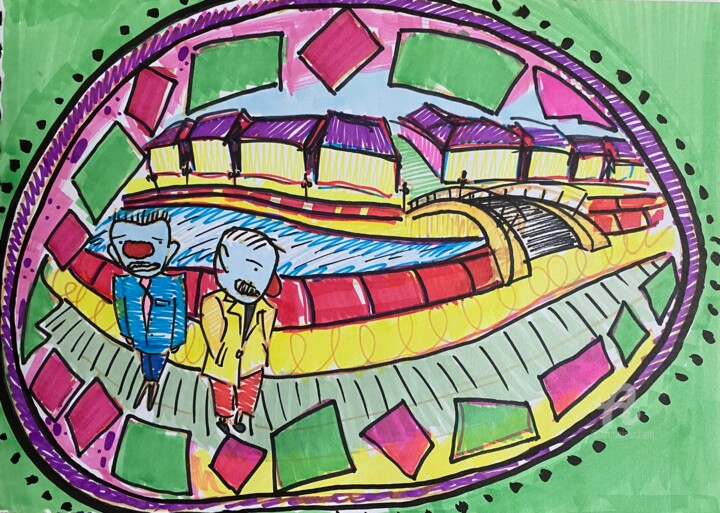 图画,  8.3x11.7 in 