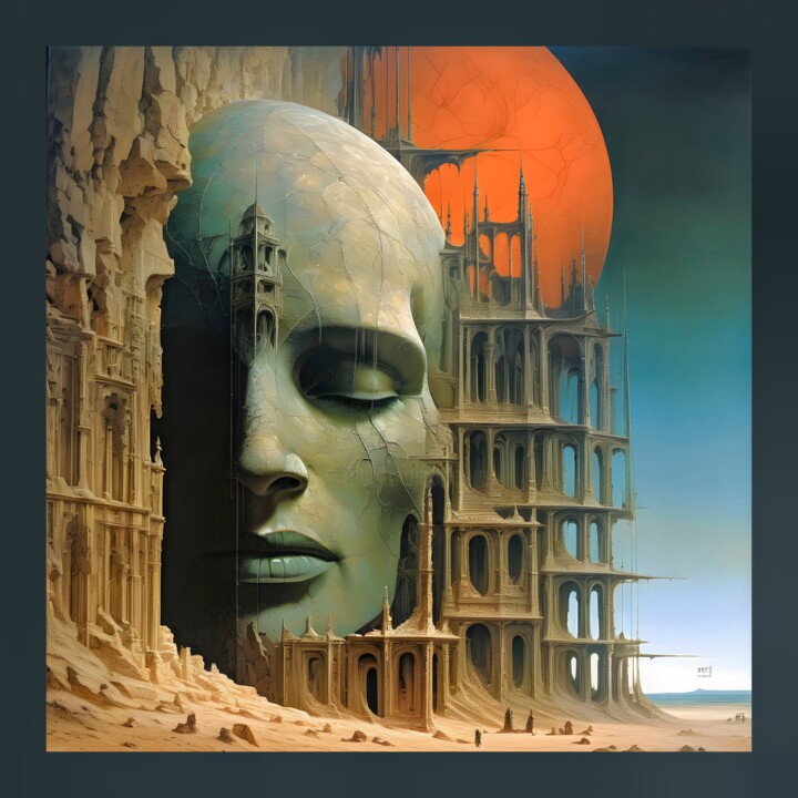 VINCCI WORLDS - The Orange Moon 数字艺术