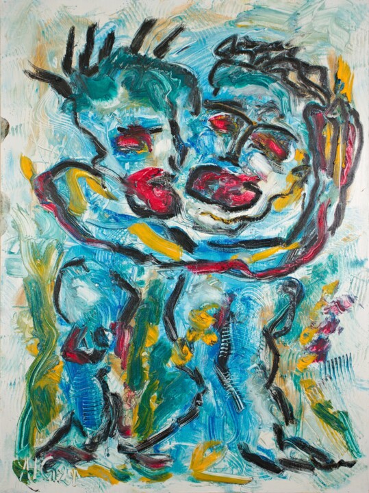 绘画,  17.3x13 in 