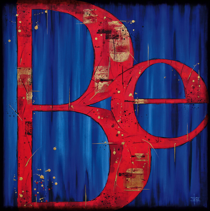 Painting titled "Be… yourself." by Egidio Gariano, Original Artwork, Acrylic Mounted on Wood Stretcher frame