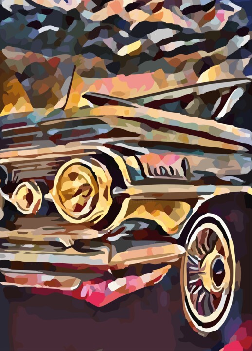 Vintage automobile 数字艺术
