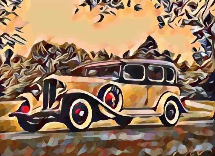 Antique auto Arte digitale