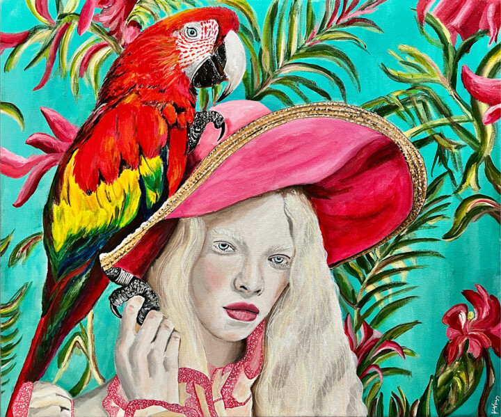 The Popinjay and His Girl 绘画, 20x24 in