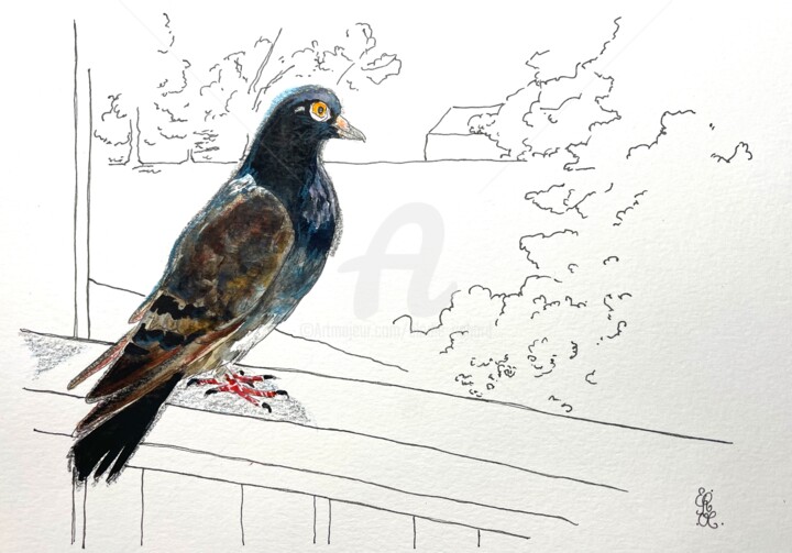 Gertrude 1 (original) (North Carolina, USA) 绘画, 7x10 in