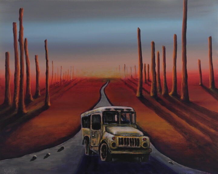 Death Trap 绘画, 16.1x20.1 in