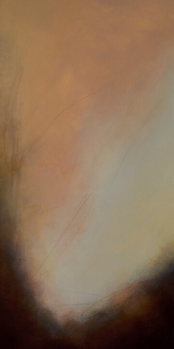 W/Hole Again 绘画, 20x10 in