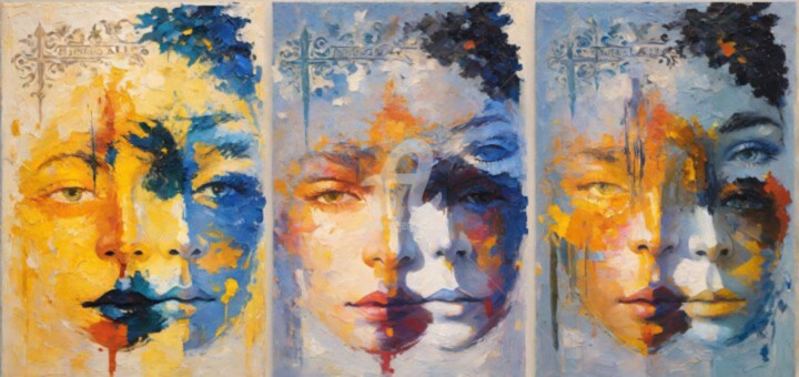 Блуждающие 7. 绘画, 39.4x78.7 in