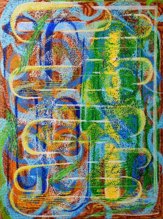 Peinture intitulée "point de vue d’une…" par Sylvain Zabeth, Œuvre d'art originale, Acrylique Monté sur Châssis en bois