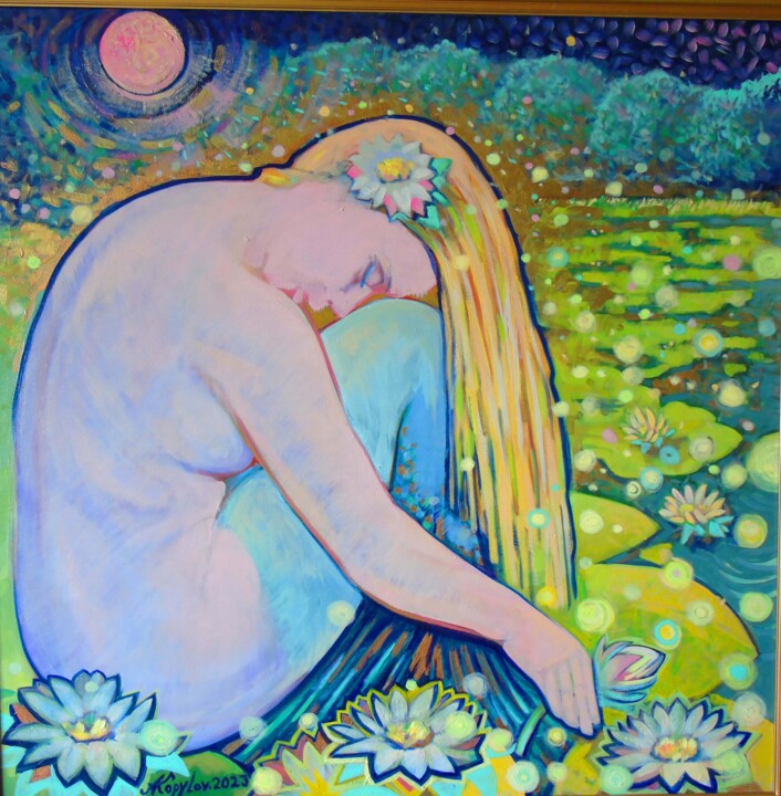 MERMAID 绘画, 31.5x31.5 in