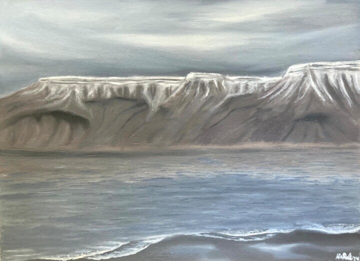Esja, Iceland 绘画, 11.8x15.8 in