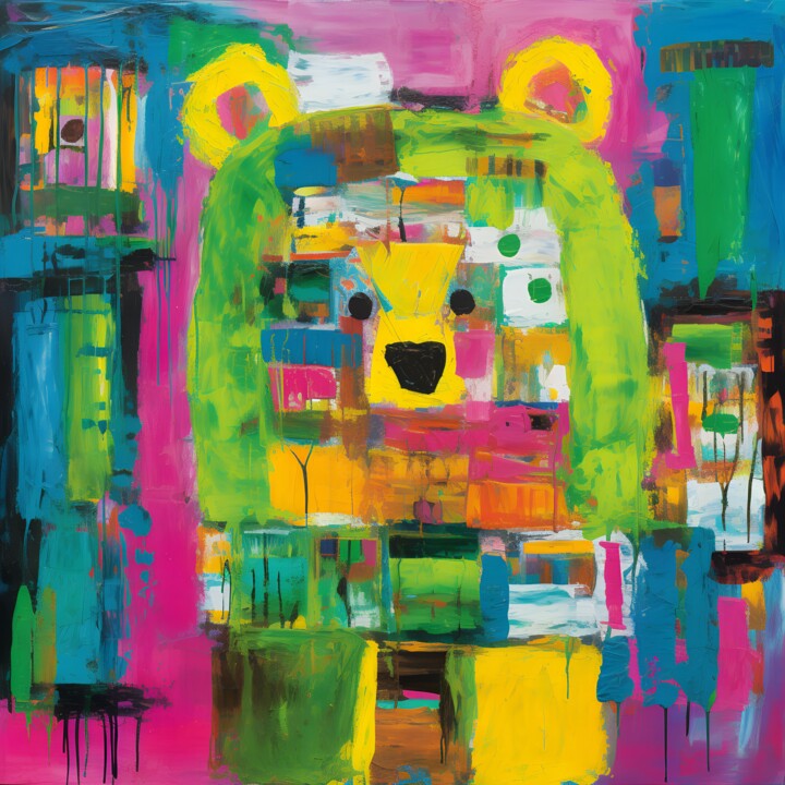 Bear of a Thousand Colors 数字艺术