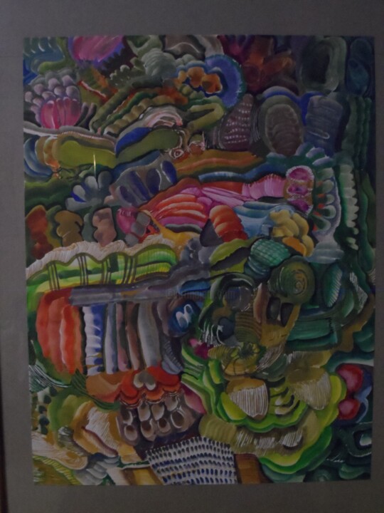 Gouache n°6 绘画, 25.6x19.7 in