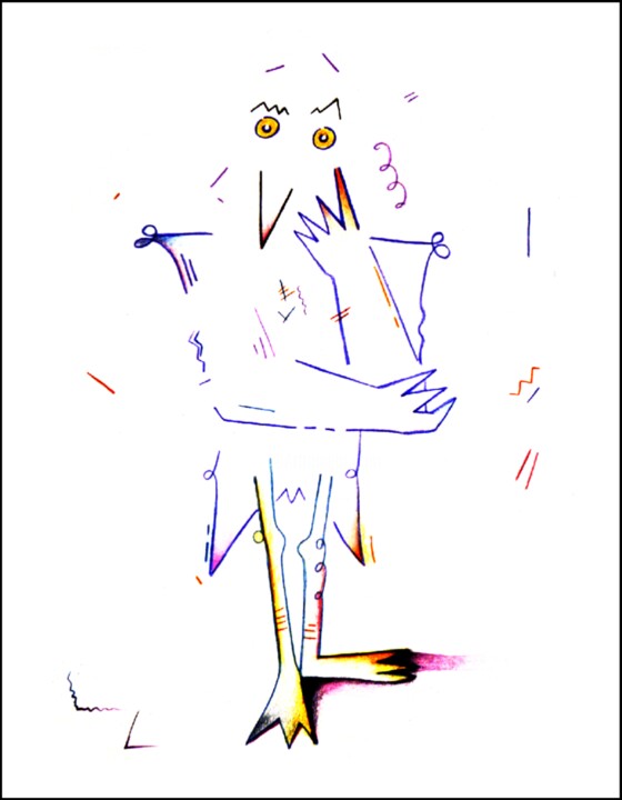 LE PENSEUR ZÉROZOÏSTE 图画, 30x23.3 in