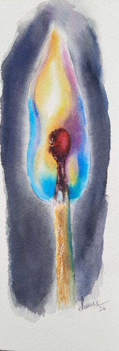 绘画,  9.1x3.2 in 