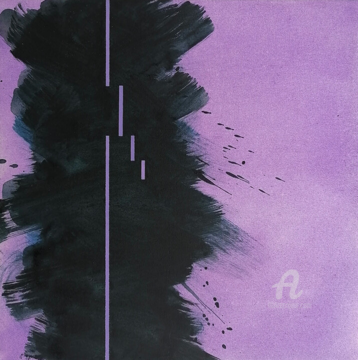 Painting titled "Sequences 42" by Alex Munzone, Original Artwork, Acrylic Mounted on Other rigid panel