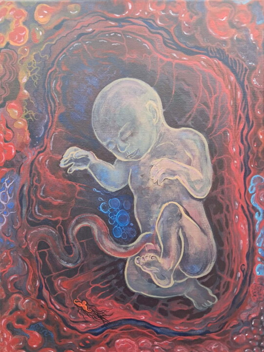 Foetus 绘画, 24x18.1 in