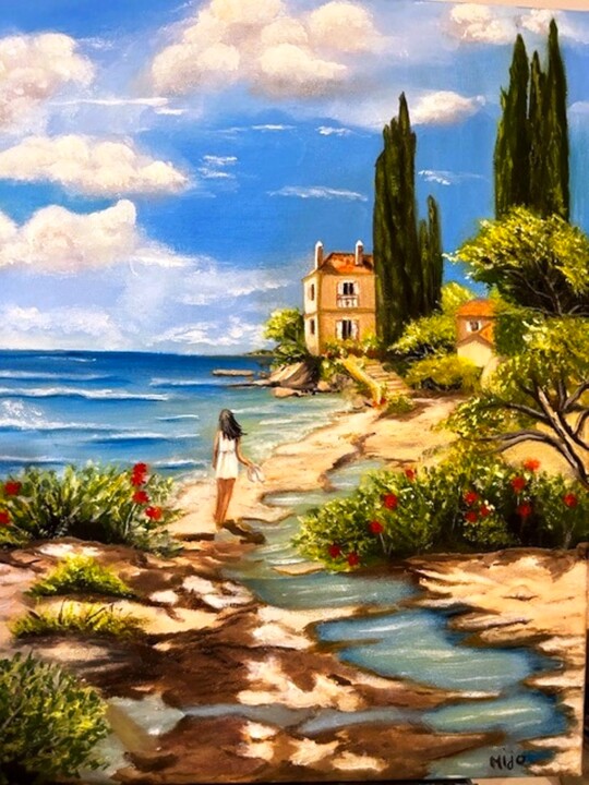 Le Sentier 绘画, 16.1x13 in