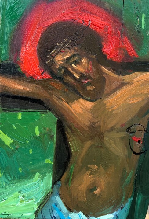 Christ 绘画, 6.3x4.7 in