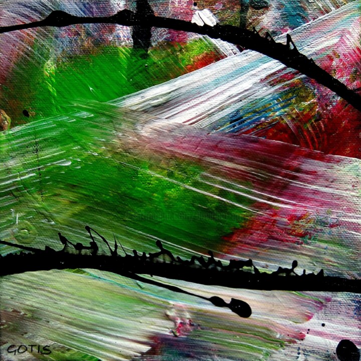 Painting titled "Zhaïphy - Abstracti…" by Davidian Gotis Abstraction Abstraite, Original Artwork, Acrylic