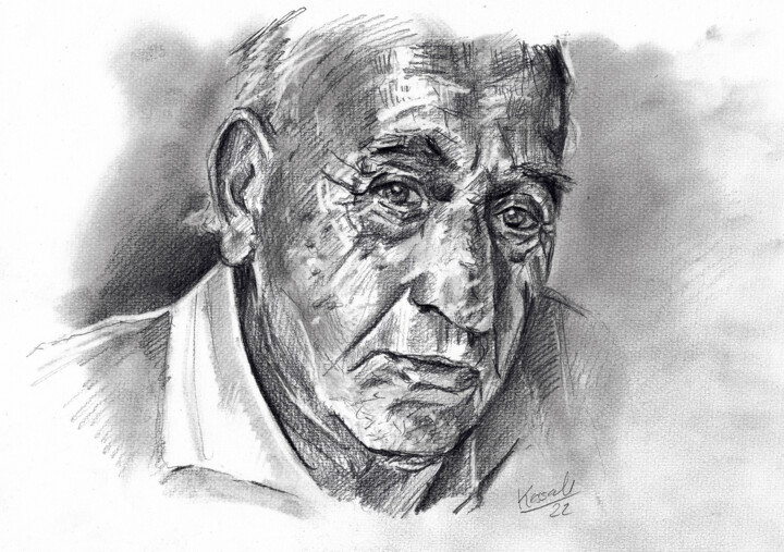 Grandfather - Jan - 02.2022 图画, 8.3x11.7 in
