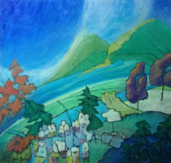 ORIZZONTI 绘画, 23.6x23.6 in