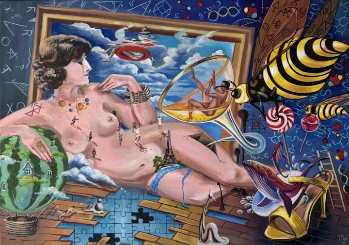 Secreta cognitionis existentiae 绘画, 27.6x19.7 in