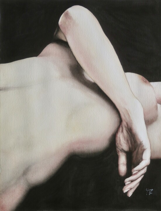 Nue 绘画, 21.7x15.8 in